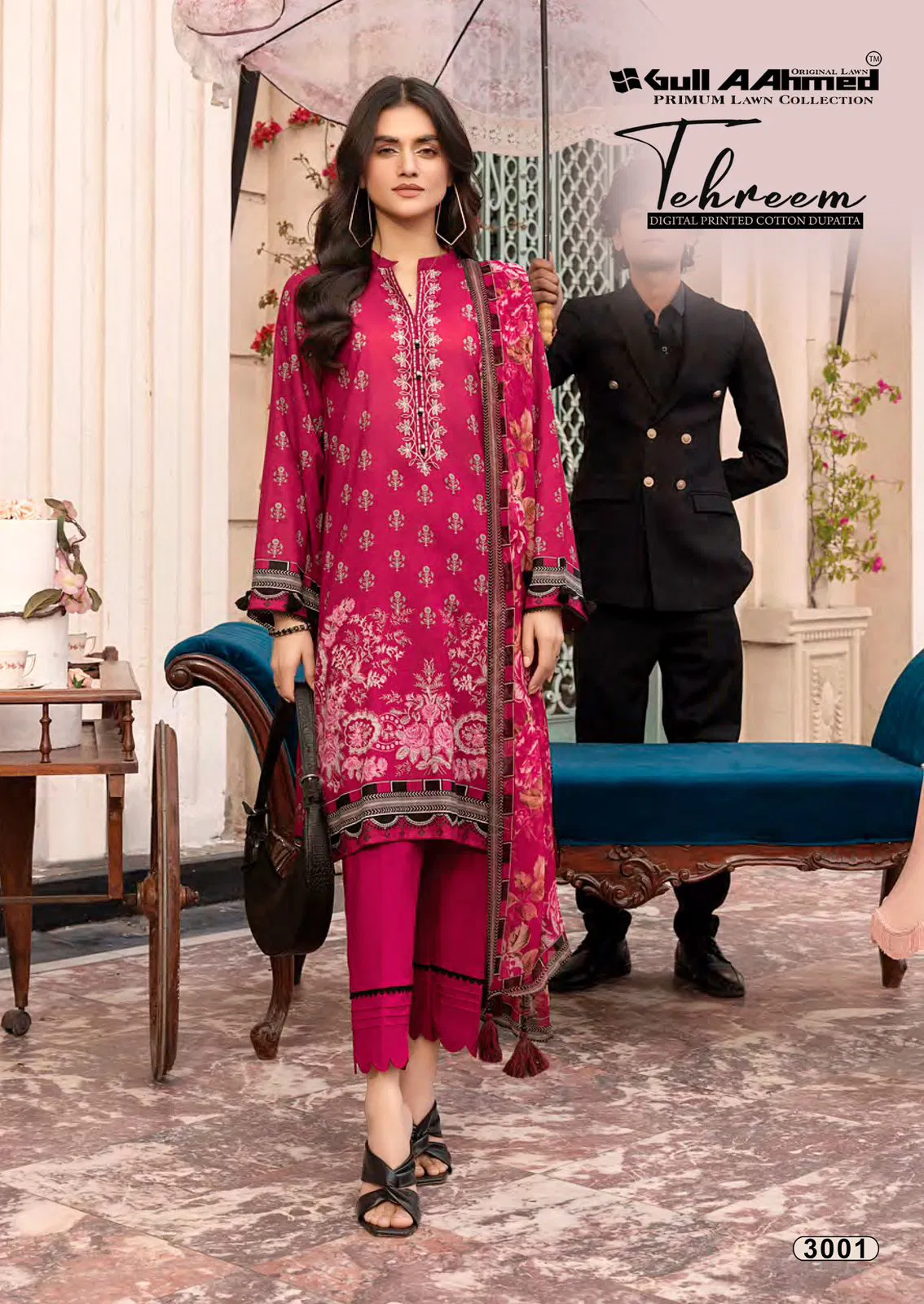 Tehreem Vol 3 By Gull A  Ahmed Lawn Cotton Surat Dress Material Wholesale Market